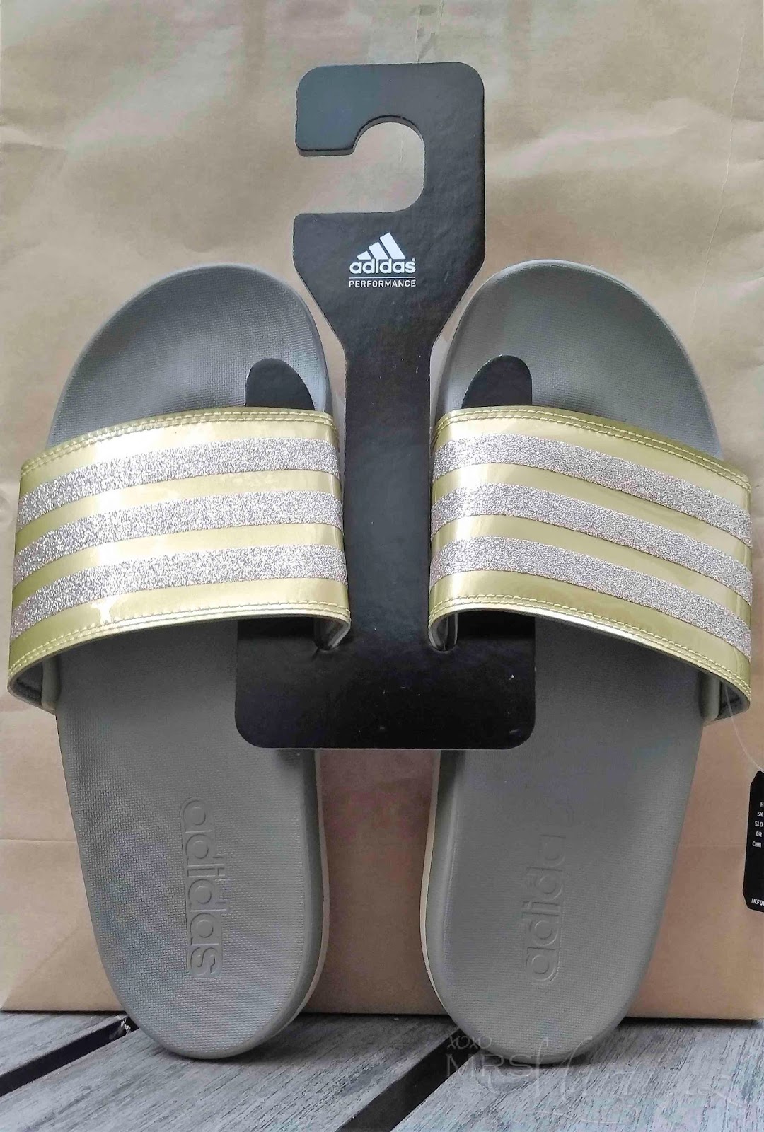 Adidas Adilette Comfort Slides Raw Gold DA9830 xoxo